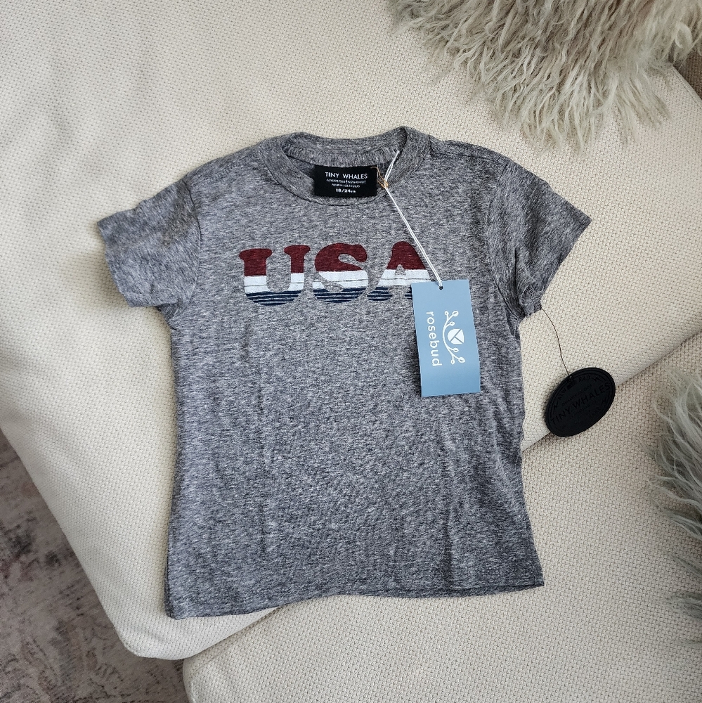 Tiny Whales USA Tee